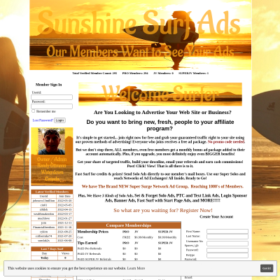 Sunshine Surf Ads